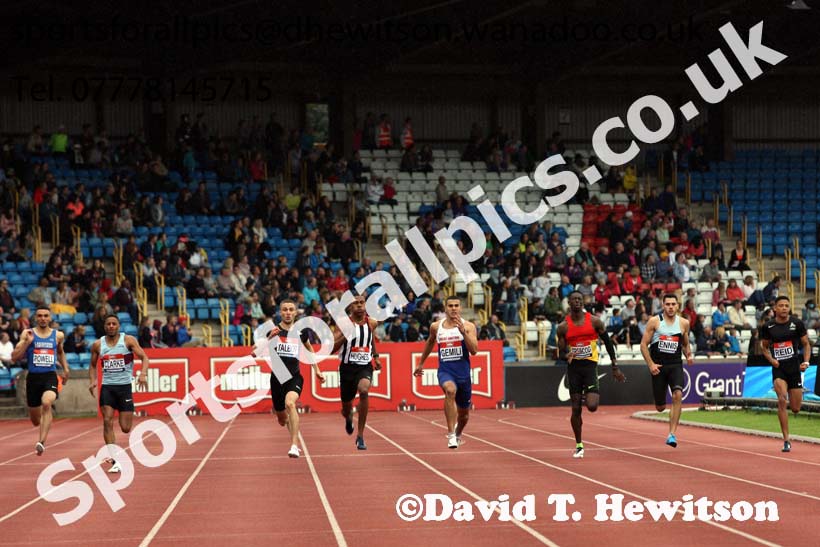 Mens 200 metres, British Championships, Birmingham. Photo: David T. Hewitson/Sports for All Pics
